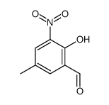 2-hydroxy-5-methyl-3-nitrobenzaldehyde结构式