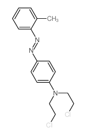 Benzenamine,N,N-bis(2-chloroethyl)-4-[2-(2-methylphenyl)diazenyl]- structure