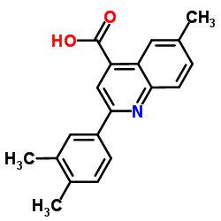 2-(3,4-Dimethylphenyl)-6-methyl-4-quinolinecarboxylic acid结构式