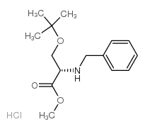 (S)-METHYL 2-(BENZYLAMINO)-3-(TERT-BUTOXY)PROPANOATE HYDROCHLORIDE结构式