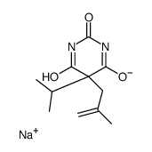 5-Isopropyl-5-(2-methyl-2-propenyl)-2-sodiooxy-4,6(1H,5H)-pyrimidinedione structure