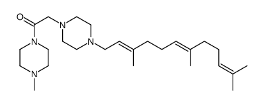 1-(4-Methyl-1-piperazinylacetyl)-4-(3,7,11-trimethyl-2,6,10-dodecatrienyl)piperazine structure