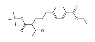 ethyl 4-<4-(tert-butoxycarbonyl)-5-oxohexyl>benzoate Structure