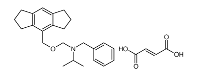 N-benzyl-N-(1,2,3,5,6,7-hexahydro-s-indacen-4-ylmethoxymethyl)propan-2-amine,(Z)-but-2-enedioic acid结构式