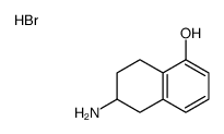 6-amino-5,6,7,8-tetrahydronaphthalen-1-ol,hydrobromide结构式
