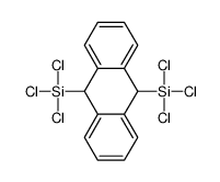 trichloro-(10-trichlorosilyl-9,10-dihydroanthracen-9-yl)silane结构式