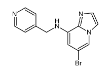 6-bromo-N-(pyridin-4-ylmethyl)imidazo[1,2-a]pyridin-8-amine结构式