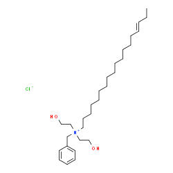 benzylbis(2-hydroxyethyl)octadecenylammonium chloride Structure
