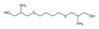 2-amino-3-[4-(2-amino-3-hydroxypropyl)sulfanylbutylsulfanyl]propan-1-ol结构式