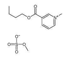 3-(butoxycarbonyl)-1-methylpyridinium methyl sulphate结构式