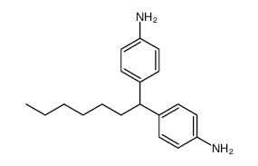 1,1-bis-(4-amino-phenyl)-heptane结构式