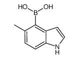 5-methyl-1H-indol-4-yl-4-boronic acid结构式