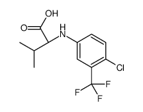 (2S)-2-[4-chloro-3-(trifluoromethyl)anilino]-3-methylbutanoic acid结构式