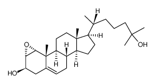 1α,2α-Epoxycholest-5-en-3β,25-diol结构式