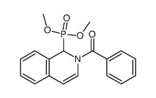 dimethyl 2-benzoyl-1,2-dihydro-1-isoquinolylphosphonate结构式