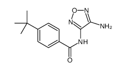 Benzamide, N-(4-amino-1,2,5-oxadiazol-3-yl)-4-(1,1-dimethylethyl)- (9CI) Structure