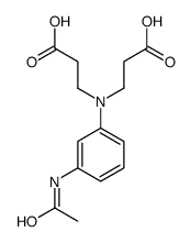 N-[3-(Acetylamino)phenyl]-N-(2-carboxyethyl)-β-alanine Structure