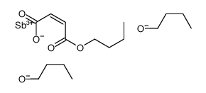 1-O-butyl 4-O-dibutoxystibanyl (E)-but-2-enedioate Structure