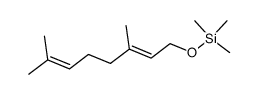 ((E)-3,7-dimethylocta-2,6-dienyloxy)trimethylsilane Structure