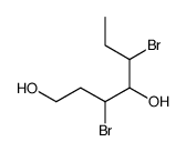 3,5-dibromoheptane-1,4-diol Structure