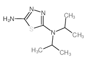 2-氨基-5-二异丙氨基-1,3,4-噻二唑结构式