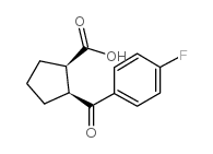 CIS-2-(4-FLUOROBENZOYL)CYCLOPENTANE-1-CARBOXYLIC ACID结构式