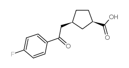 cis-3-[2-(4-fluorophenyl)-2-oxoethyl]cyclopentane-1-carboxylic acid picture