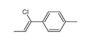 (Z)-1-Chlor-1-(4-methylphenyl)-1-propen结构式
