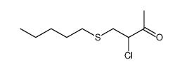 3-chloro-4-(pentylthio)butan-2-one结构式