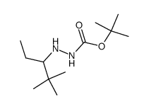 N'-(1-ethyl-2,2-dimethylpropyl)-hydrazinecarboxylic acid tert-butyl ester Structure