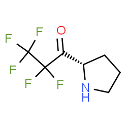 1-Propanone, 2,2,3,3,3-pentafluoro-1-(2-pyrrolidinyl)-, (S)- (9CI) Structure