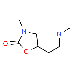2-Oxazolidinone,3-methyl-5-[2-(methylamino)ethyl]-(9CI) Structure