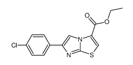 6-(4-CHLOROPHENYL)IMIDAZO[2,1-B]THIAZOLE-3-CARBOXYLIC ACID ETHYL ESTER结构式