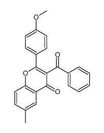 3-benzoyl-2-(4-methoxyphenyl)-6-methylchromen-4-one结构式