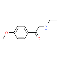 Ethanone, 2-(ethylamino)-1-(4-methoxyphenyl)- (9CI) Structure