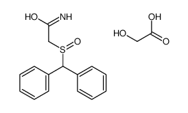 2-benzhydrylsulfinylacetamide,2-hydroxyacetic acid Structure