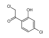 Ethanone, 2-chloro-1-(4-chloro-2-hydroxyphenyl)- (9CI)结构式