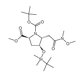 N-Boc-D-2-amino-6-bromohexanoic acid结构式