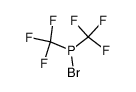 bis(trifluoromethyl)bromophosphane Structure