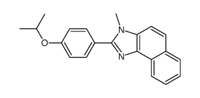 3-methyl-2-(4-propan-2-yloxyphenyl)benzo[e]benzimidazole结构式