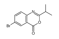 6-bromo-2-isopropyl-4H-3,1-benzoxazin-4-one结构式