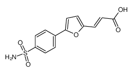 3-[5-(4-aminosulfonylphenyl)-2-furyl]acrylic acid结构式