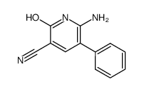 6-amino-2-hydroxy-5-phenyl-nicotinonitrile结构式