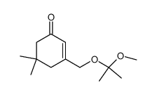 5,5-Dimethyl-3-(3',3'-dimethyl-2',4'-dioxa-1'-pentyl)-2-cyclohexen-1-on结构式