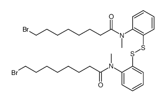 bis[2-[N-(8-bromooctanoyl)-N-methylamino]phenyl] disulfide Structure