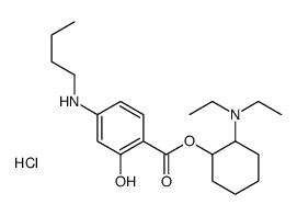 [2-(diethylamino)cyclohexyl] 4-(butylamino)-2-hydroxybenzoate,hydrochloride Structure