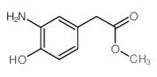 3-氨基-4-羟基-苯乙酸甲酯结构式
