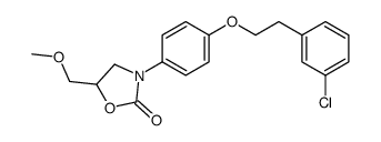 3-[4-[2-(3-chlorophenyl)ethoxy]phenyl]-5-(methoxymethyl)-1,3-oxazolidin-2-one结构式