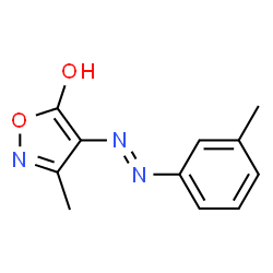 5-Isoxazolol,3-methyl-4-[(3-methylphenyl)azo]-(9CI)结构式