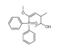 5-diphenylphosphoryl-5-methoxy-3-methylpent-4-en-2-ol结构式